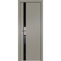 Межкомнатная дверь ProfilDoors 6ZN 70x200 (стоун/стекло черный лак)