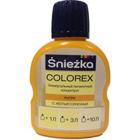 Колеровочная краска Sniezka Colorex 0.1 л (№12, желтый солнечный)
