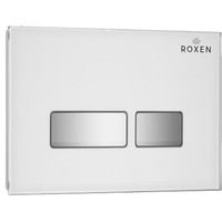 Унитаз подвесной Roxen Antares One Rimless 6 в 1 StounFix Slim 634261 (белое стекло)