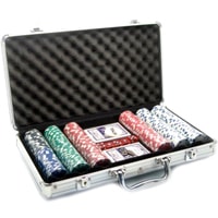 Карточная игра Zez Набор для покера в чемодане 300 фишек B-1