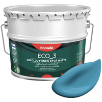 Краска Finntella Eco 3 Wash and Clean Aihio F-08-1-9-LG254 9 л (голубой)