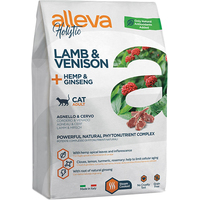 Сухой корм для кошек Alleva Holistic Adult Lamb & Venison + Hemp & Ginseng (ягненок и оленина + конопля и женьшень) 400 г