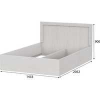 Кровать SV-Мебель Гамма 20 140х200 00-00105060 (ясень анкор светлый/сандал светлый)