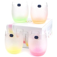 Набор стаканов для воды и напитков Bohemia Crystal Neon fronzen 25180/D4939/300