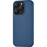 Чехол для телефона uBear Capital Leather для iPhone 15 Pro (темно-синий)