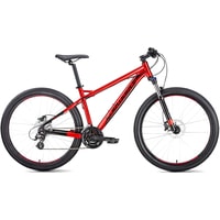 Велосипед Forward Quadro 27.5 3.0 disc р.19 2020 (красный)