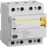 Устройство защитного отключения IEK ВД1-63 80А 300мА тип AC 4п MDV10-4-080-300