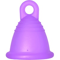 Менструальная чаша Me Luna Classic Shorty S кольцо (фиолетовый)
