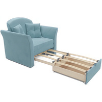 Кресло-кровать Мебель-АРС Малютка №2 (велюр, голубой Luna 089)