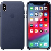 Чехол для телефона Apple Leather Case для iPhone XS Max Midnight Blue