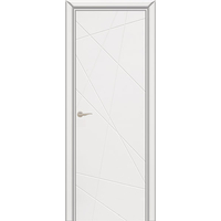 Межкомнатная дверь Юркас Граффити 5 ДГ (белая эмаль)