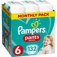 Трусики-подгузники Pampers Pants 6 Monthly Pack (132 шт)