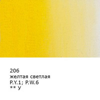 Гуашь Vista-Artista Gallery группа 1 VAG-40 (40 мл, 206 желтый светлый/yellow light)