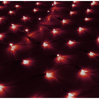 Гирлянда световая сетка Luazon Led-144 нить темная (1.2x1.1 м, красный) [187226]