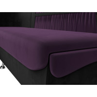 Угловой диван Лига диванов Сидней 263 левый 107375 (велюр, фиолетовый/черный)