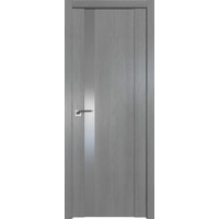 Межкомнатная дверь ProfilDoors 62XN L 60x200 (грувд серый/стекло серебряный лак)