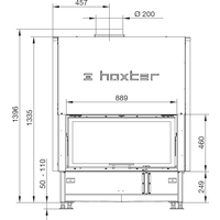 Встраиваемая печь-камин Hoxter HAKA 89/45Wh