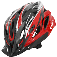 Cпортивный шлем Cigna WT-012 (L, чёрный/красный)