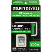 Карта памяти Delkin Devices CFexpress Reader and Card Bundle 256GB DCFX1-256-R