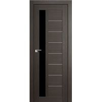 Межкомнатная дверь ProfilDoors 37X 80x200 (грей мелинга/стекло триплекс черный)