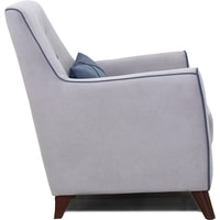 Интерьерное кресло Нижегородмебель Френсис ТК 266 (офелия/амиго велюр, светло-серый/синий)