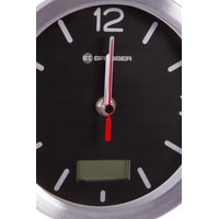 Настенные часы Bresser MyTime Bath RC (черный/серебристый)