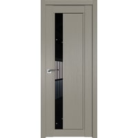 Межкомнатная дверь ProfilDoors 2.71XN L 70x200 (стоун/стекло черный триплекс)