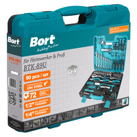 Универсальный набор инструментов Bort BTK-89U (89 предметов)