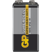 Батарейка GP Supercell 9V 6F22/1604S