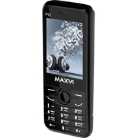 Кнопочный телефон Maxvi P12 (черный)