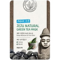  Welcos Маска для лица Jeju Natural Green Tea Mask 20 мл