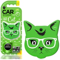  Aroma Car Ароматизатор полимерный Love Pets Cat Fancy Green 92570