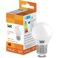 Светодиодная лампочка IEK LED Globe G45 400lm 3000K E27