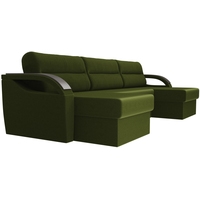 П-образный диван Лига диванов Форсайт 100817 (зеленый)