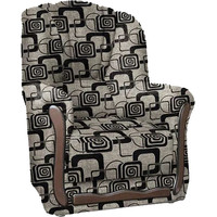 Интерьерное кресло Асмана Анна-1 (кубики коричневые/рогожка)