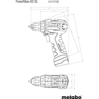 Дрель-шуруповерт Metabo PowerMaxx BS BL 601721500 (с 2-мя АКБ, кейс)