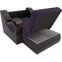Кресло-кровать Mebelico Меркурий 105487 80 см (фиолетовый/черный)