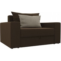 Кресло-кровать Mebelico Мэдисон 14 106100 (микровельвет, коричневый/коричневый/бежевый)