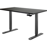 Стол для работы стоя ErgoSmart Manual Desk Special 1360x800x36 мм (дуб мореный/черный)