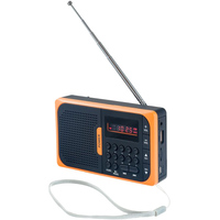 Радиоприемник Perfeo SV521 (черный/оранжевый)
