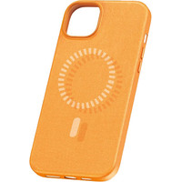Чехол для телефона Baseus Fauxther Magnetic для iPhone 15 (оранжевый)