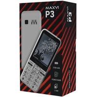 Кнопочный телефон Maxvi P3 (винный красный)