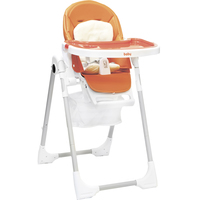 Высокий стульчик Baby Prestige Junior Lux+ (orange) с развивающей дугой Веселый краб