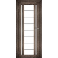 Межкомнатная дверь Юни Амати 11 40x200 (дуб шале-корица/матовое стекло) в Пинске