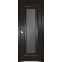 Межкомнатная дверь ProfilDoors 24X 70x200 (пекан темный серебро/стекло графит)