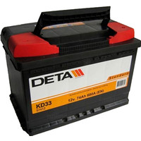 Автомобильный аккумулятор DETA Standard DC 550 L (55 А/ч)