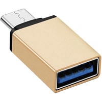 Адаптер USBTOP OTG USB3.1 Type-C – USB3.0 (золотистый)