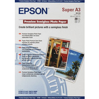 Фотобумага Epson Premium Semigloss Photo Paper A3+ 20 листов (C13S041328)