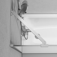 Стеклянная шторка для ванны AM.PM Gem W90BS-080-140CM