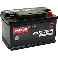 Автомобильный аккумулятор Patron Plus PB75-700R (75 А·ч)